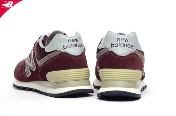 new balance 574 beige burgundy